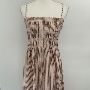 PISTOLA Biaza Tiramisu Striped Maxi Sundress NWT Size L Casual Work Cruise wear